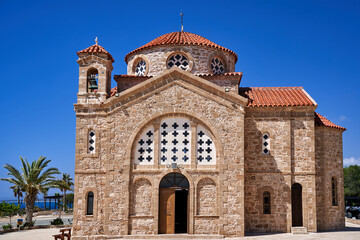 Fototapeta premium Orthodox Church in the town of Peja on the island of Cyprus