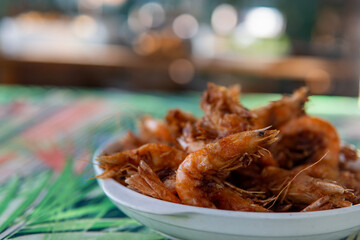 delicious fried shrimp in a bowl