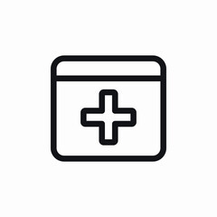 Obraz premium medical clinic icon sign vector