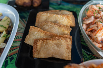 brazilian fried pastel to delivery - open market food style