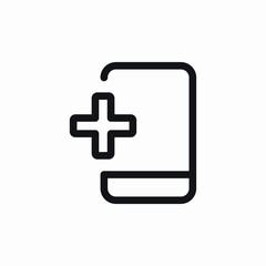 mobile health facilities icon sign vector