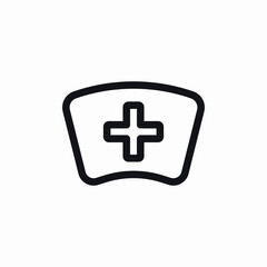 nurse hat icon sign vector
