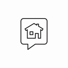 real estate messages icon sign vector