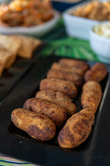 Crispy and juicy Portuguese codfish cake