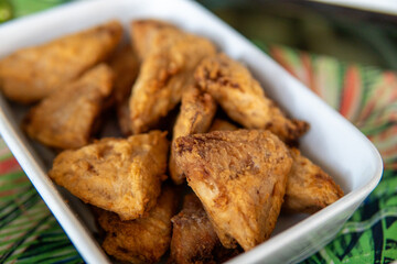 breaded fried fish with appetizing and crispy appearance