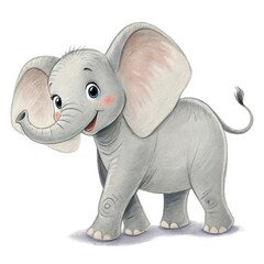 Fototapeta premium elephant isolated on white