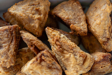 breaded fried fish with appetizing and crispy appearance