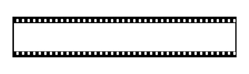 Blank Frameless Film Strip, videography elements, cinema reel. Filmstrip without frames representing photography and film concepts isolated transparent background