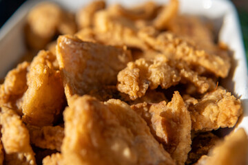 breaded fried fish with appetizing and crispy appearance