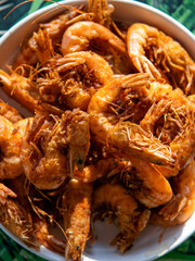 Perfectly delicious breaded and fried shrimp