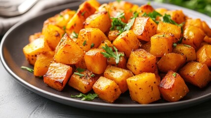 Roasted Butternut Squash Cubes: A Delicious and Healthy Autumn Dish