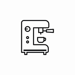 coffee making appliance icon sign vector