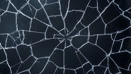 Naklejka premium PNG cracked glass texture background transparent, sticker style. with white shades