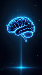 Fototapeta premium An illustration of a human brain representing artificial general intelligence.