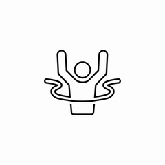 Obraz premium sports win icon sign vector