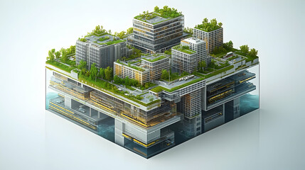 Sustainable Urban City Model, Vertical Farming