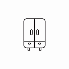 closet furniture icon sign vector