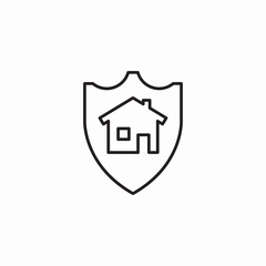 house protection icon sign vector