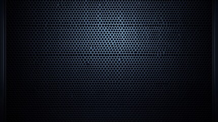Dark navy blue perforated metal texture background