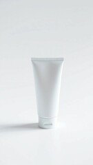 Blank lotion package isolated on white background Skincare product tube for design (Clipping path) v