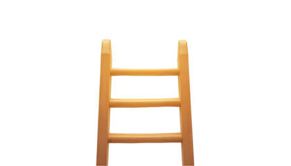 Illustration - Wooden Ladder on Black Background