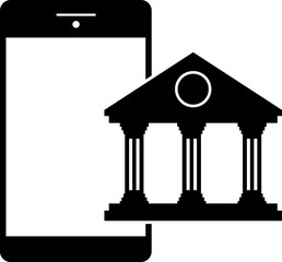 Digital, Electronic Banking Fintech Icon