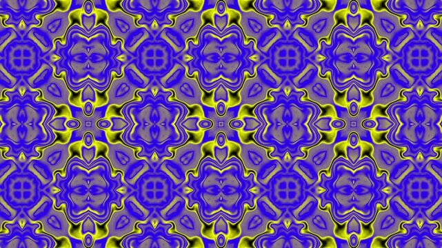 3D animation background mixed yellow and blue colorful dynamic moving texture abtrack
