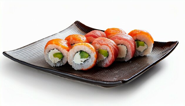 sushi on a plate