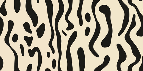 Zebra seamless pattern. Elegant animal repeat background for design, packaging, fabric, wallpaper, branding, stationery, wrapping paper, interior