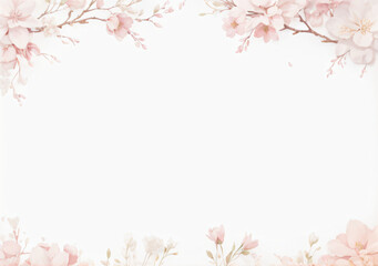 "Add a touch of elegance and softness to your designs with this delicate floral frame, perfect for invitations, wedding stationery, and seasonal backgrounds."