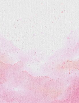 Abstract Pink delicate hand drawn watercolour with gentle splashes and textures back ground png. Perfect for card, invitation design