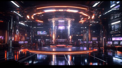 Dynamic Sports Collaboration in a Futuristic Arena