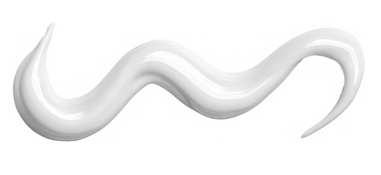 Sun lotion spilled, tanning cream puddle, white skincare product isolated on white, top view, clipping path  
