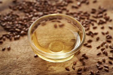 Flax seed oil rich in omega 3