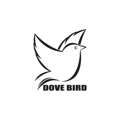 Bird wing Dove icon Template vector illustration