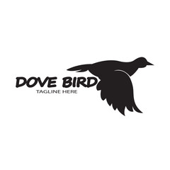 Bird wing Dove icon Template vector illustration
