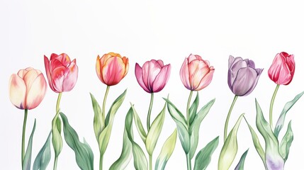 Fototapeta premium Beautiful tulip flower in Spring.