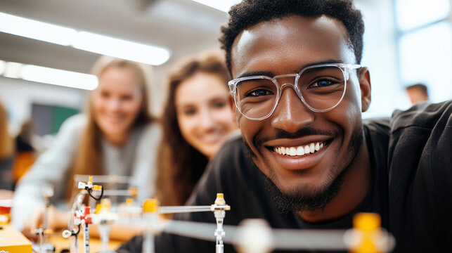 Multiethnic Learners Collaborate on Bionic Arm Engineering Project, Classroom