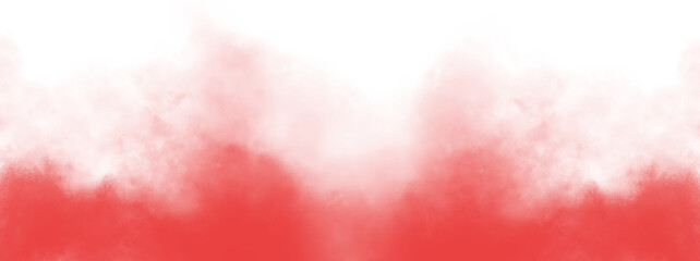 PNG fog texture isolated on transparent background. Border from smoke. Design element. Red vector...
