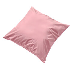 Soft cotton pillow in a subtle pink hue ideal for bedroom comfort and relaxation for any time of day