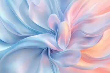 Creative Artistic Design in Pastel Blue and Light Pink Evoking Soft, Dreamy Visual Serenity Elegance