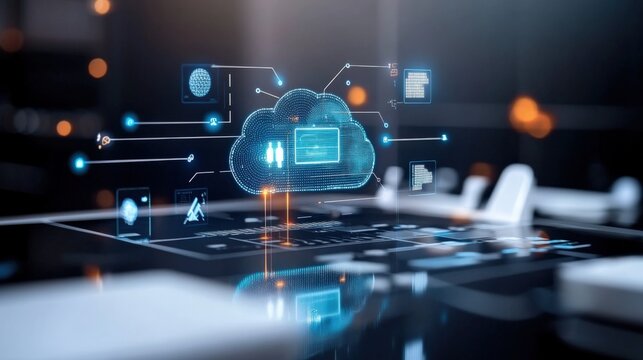 Cloud computing innovations transforming business operations in the digital era technology digital environments futuristic concept
