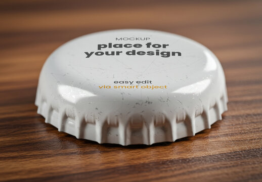 Bottle Metal Cap Mockup