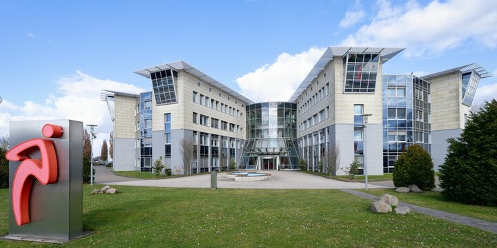 Frechen, Germany February 26 2025: Headquarters of wholesale company Lekkerland in Frechen near Cologne