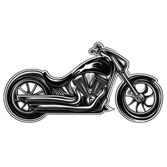 contour-cut sticker Handlebar aesthetic quality of the beautiful, 3d rendering, design sticker, vector art sticker, high resolution, detailed, on white background generated AI