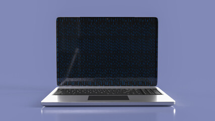 The Notebook on Blue Background for Business Concept 3d Rendering.