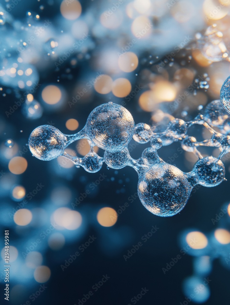 Aufkleber microscopic gas particles suspended in air creating a shimmering effect with varied light reflection