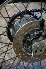 Fototapeta premium bicycle wheel detail