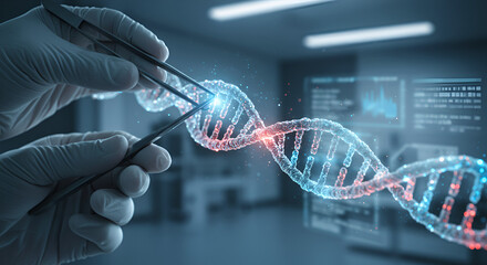 dna strand in the laboratory
