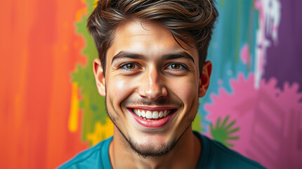 portrait of a man smiling for camera